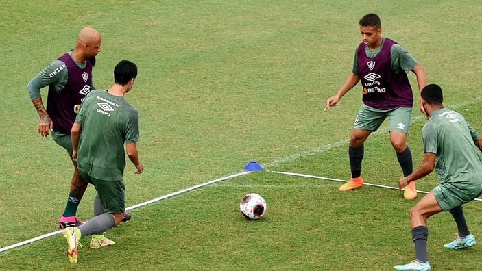 Felipe Melo, oğluyla idmana çıktı