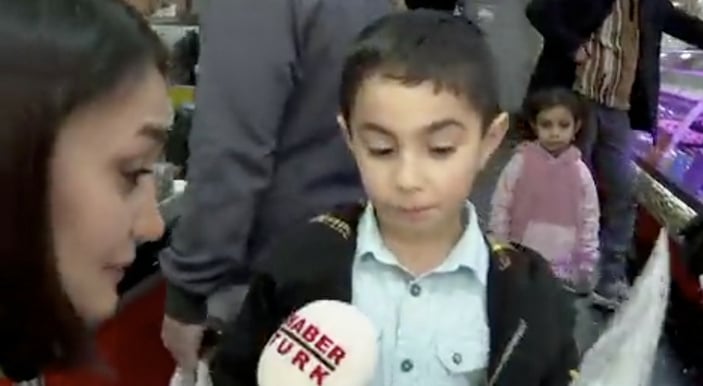 Habertürk'ün 'karne hediyesi et' haberinin ham görüntüleri