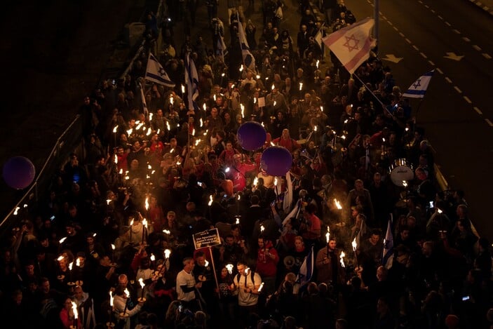 İsrail'de hükümet karşıtı protestolar sürüyor