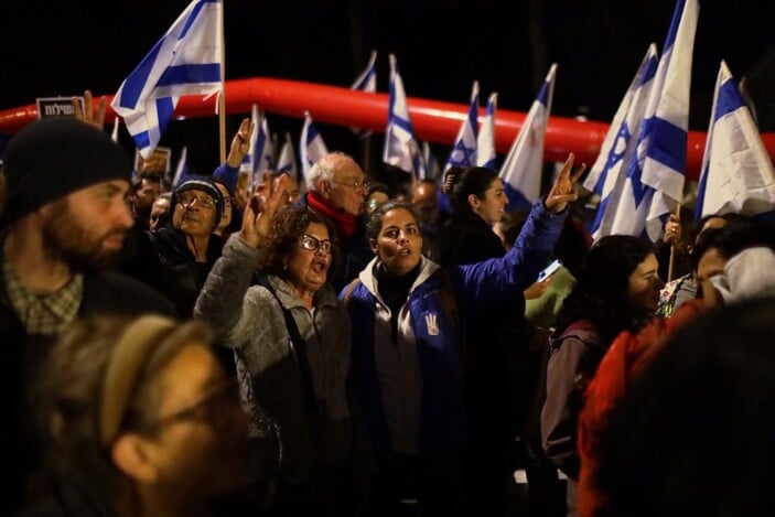 İsrail'de hükümet karşıtı protestolar sürüyor