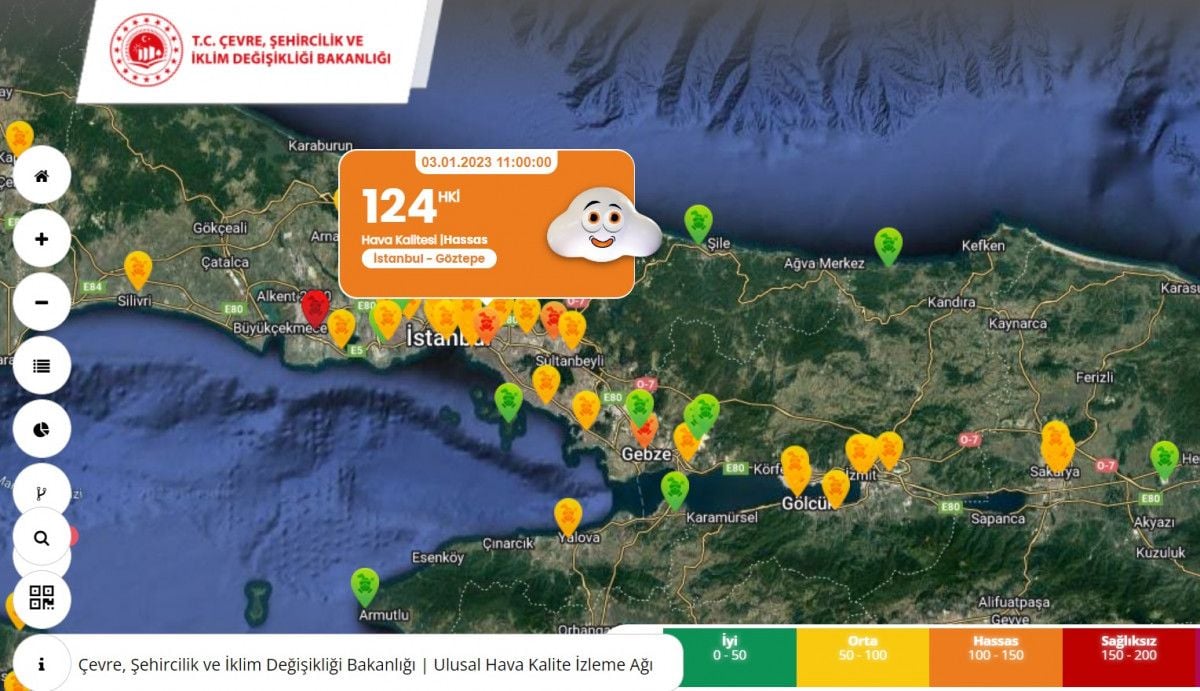 İstanbul’da 9 ilçeye hava kirliliği alarmı