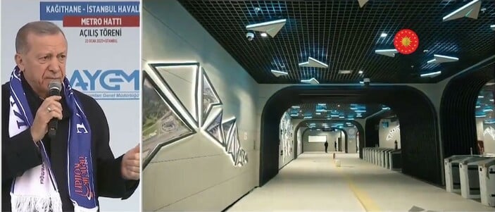 Kağıthane-İstanbul Havalimanı Metrosu hizmete açılıyor