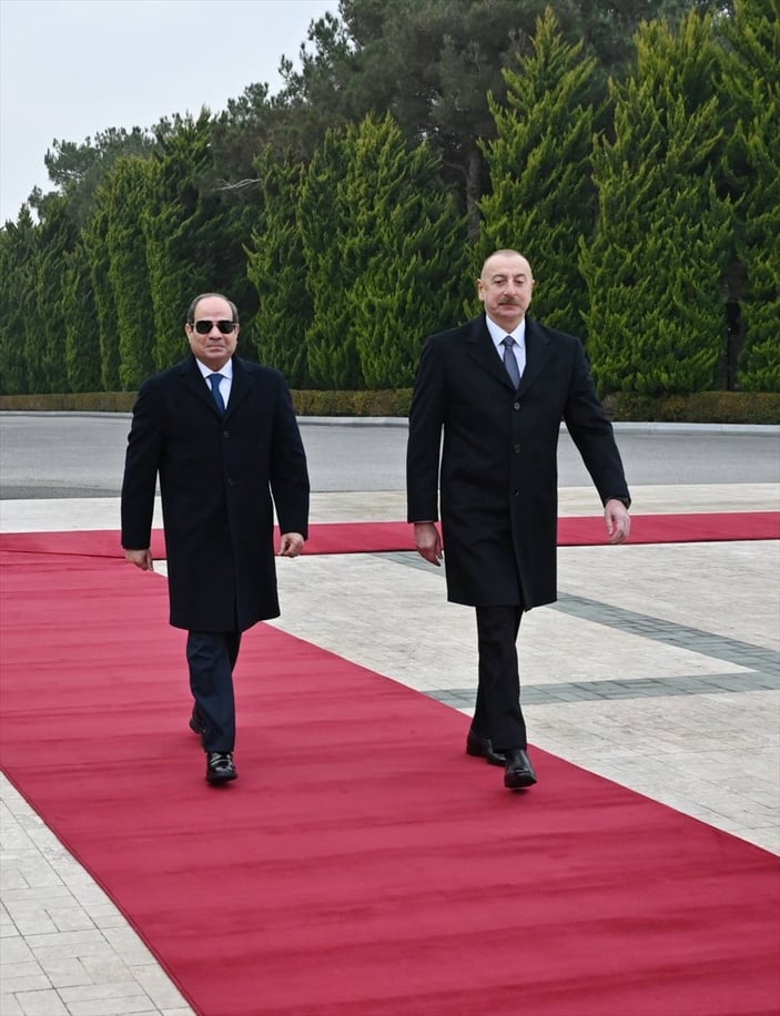 Mısır Cumhurbaşkanı Abdulfettah es-Sisi Azerbaycan'da