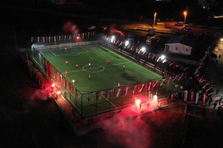 Silivri&#039;de Büyükkılıçlı futbol sahasına kavuştu