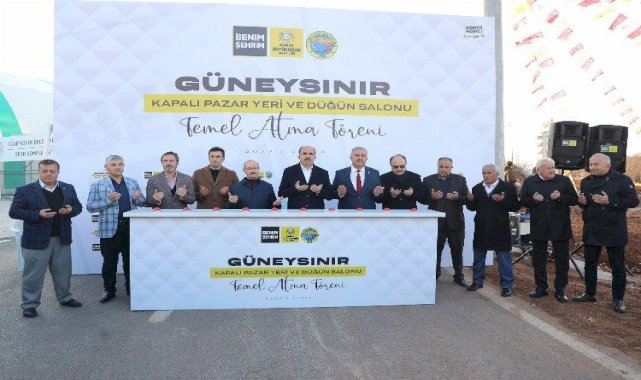 Kapalı pazar yeri temeli atıldı