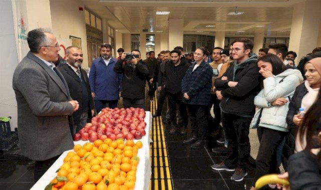 NEVÜ öğrencilerine belediyeden ikram