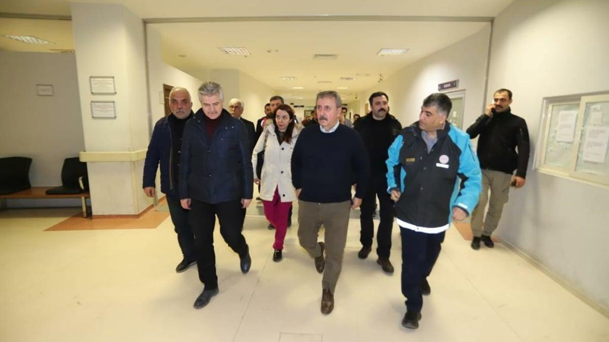 BBP Lideri Mustafa Destici TBMM'de gözyaşlarını tutamadığı Nilsu'yu ziyaret etti