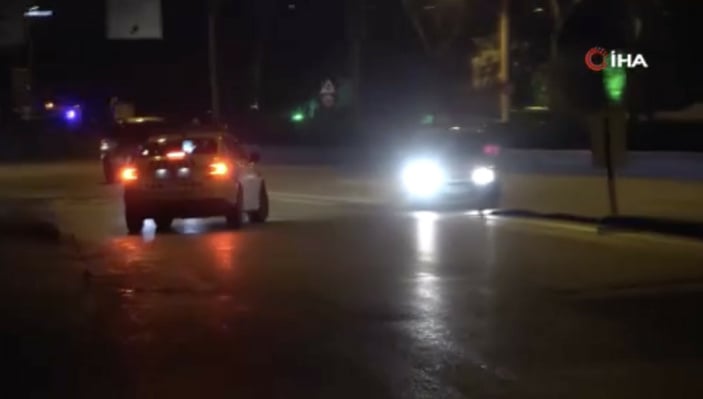 Bursa'da polislerle alkollü sürücünün zor anları