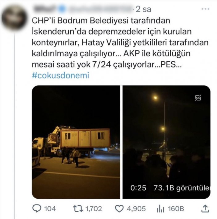 CHP'nin konteynerlerine el konuyor yalanını CHP'li başkan bozdu