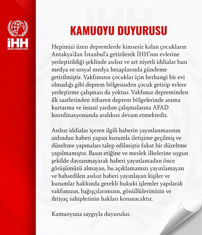 Depremzede çocuklar cemaate verildi iddiaları asılsız çıktı