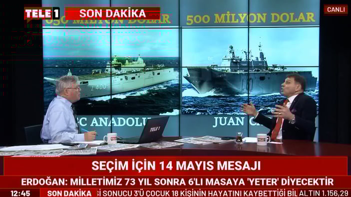 Emekli Amiral Türker Ertürk, TCG Anadolu'yu hedef aldı