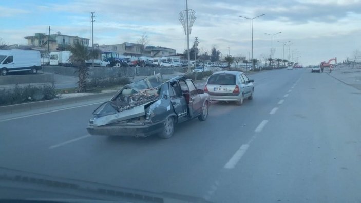 Gaziantep'te galaricinin 6 aracı enkaz altında kaldı