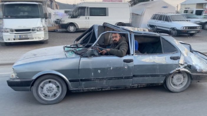 Gaziantep'te galaricinin 6 aracı enkaz altında kaldı