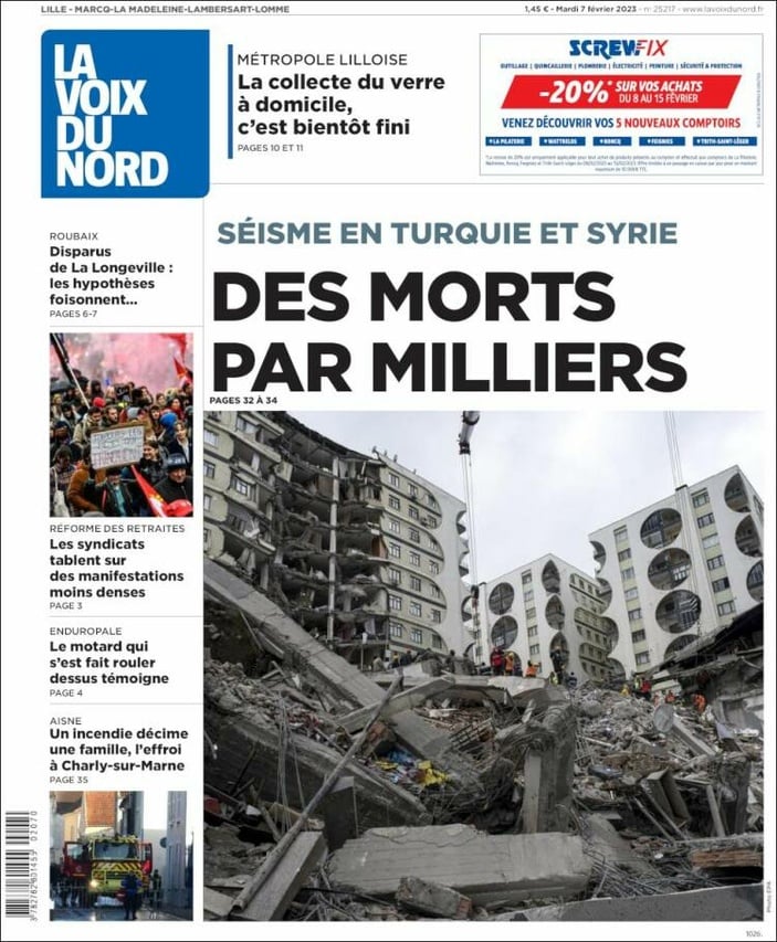 Kahramanmaraş depremleri, dünyada geniş yankı uyandırdı