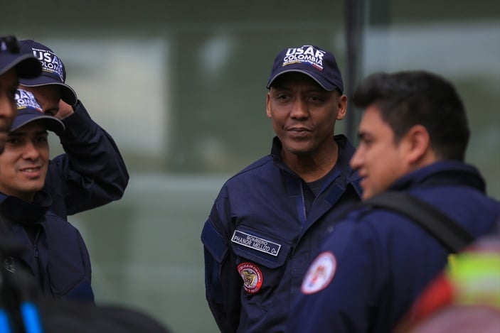 Kolombiya'dan Türkiye'ye 45 kişilik ekip desteği