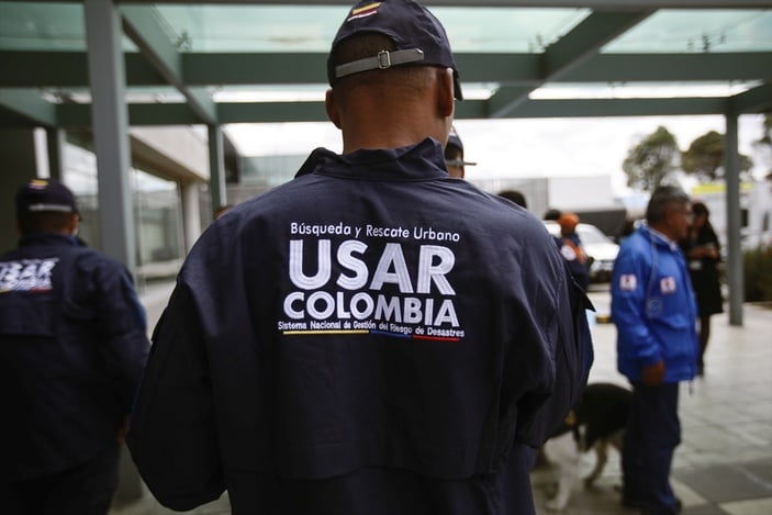 Kolombiya'dan Türkiye'ye 45 kişilik ekip desteği