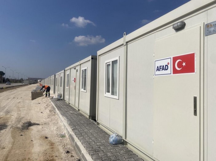 Osmaniye’de konteyner kent kurulumunda sona doğru