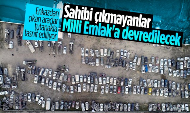 Hatay'da enkazdan çıkarılan araçlar resmi evraklarla teslim ediliyor