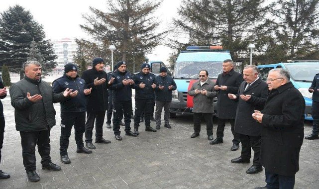 Kayseri zabıtası Hatay'a gitti