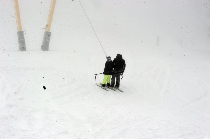 Uludağ'da kar kalınlığı 55 santim: Pistler doldu
