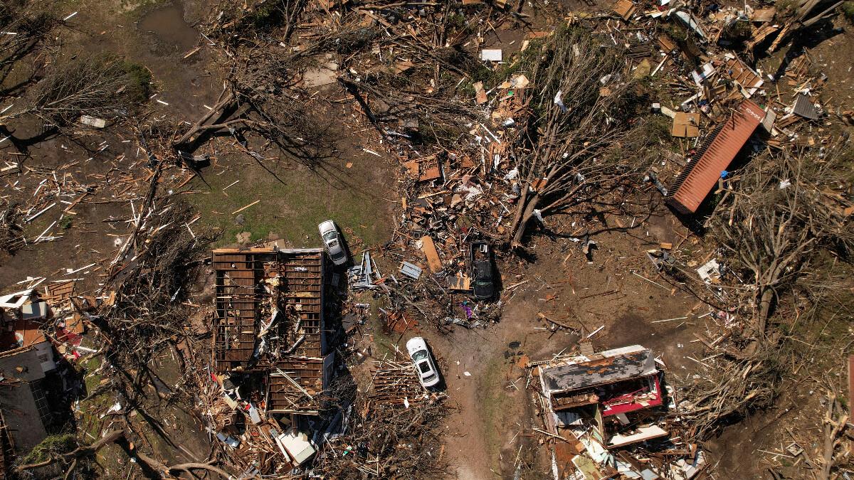 ABD&#039;nin Mississippi eyaletindeki hortum felaketinin görüntüleri