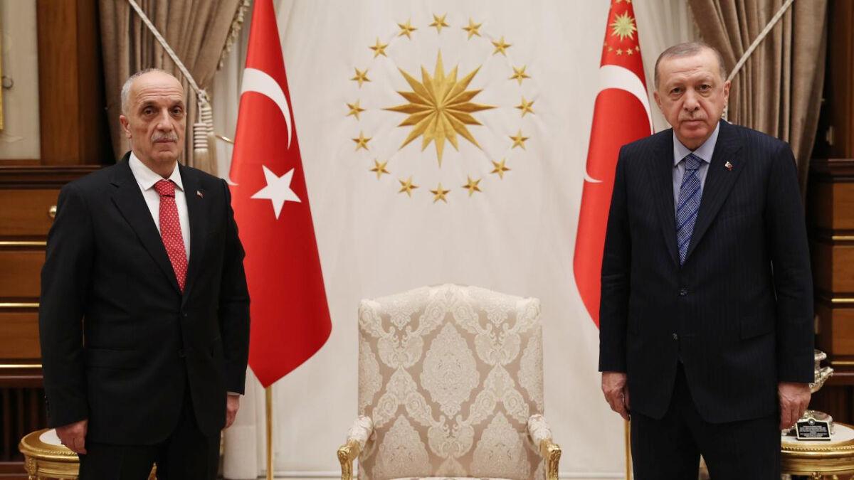 Cumhurbaşkanı Erdoğan, TÜRK-İŞ Genel Başkanı Atalay'ı kabul etti