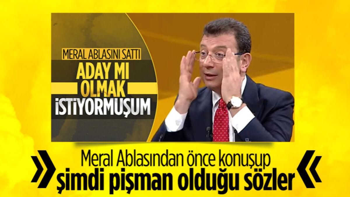 Ekrem İmamoğlu, Meral Akşener&#039;den önce konuşarak pişman oldu