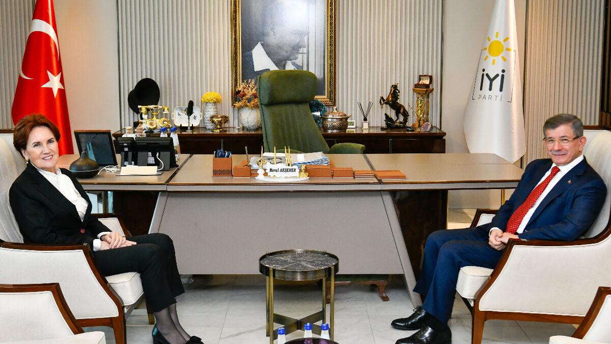 Meral Akşener, Ahmet Davutoğlu ile görüştü