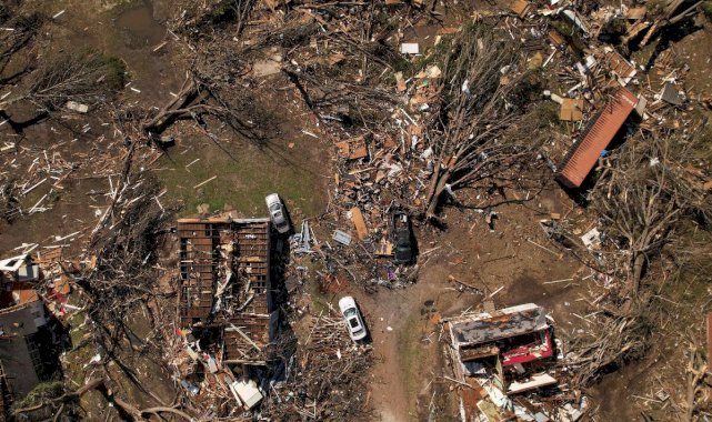 ABD'nin Mississippi eyaletindeki hortum felaketinin görüntüleri