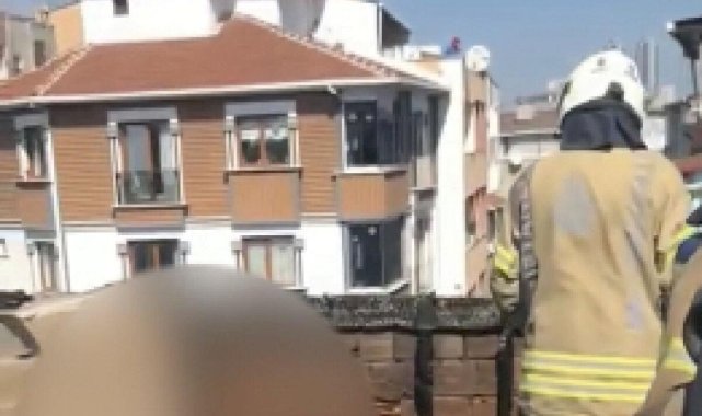 Esenler'de alevlere teslim olan çatı katında erkek cesedi bulundu