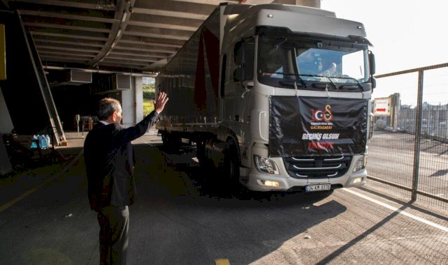 Galatasaray 100'üncü yardım tırını deprem bölgesine gönderdi
