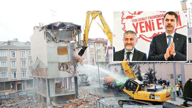 Kentsel dönüşüm için kesenin ağzı açıldı. Bir milyon 250 bin tl kredi imkanı