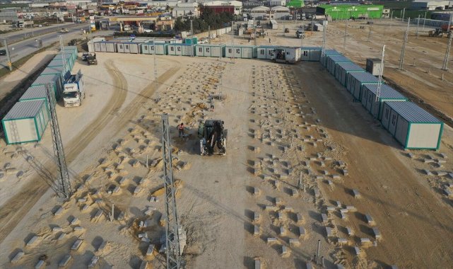 Konya Büyükşehir Belediyesi'nin Hatay'da konteyner kent çalışması