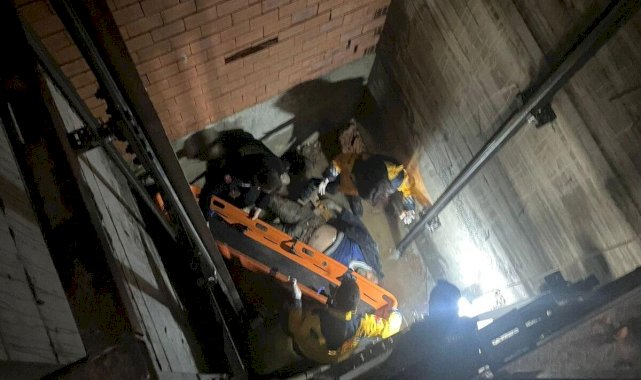 Zonguldak'ta asansör boşluğuna düşen işçi ağır yara aldı