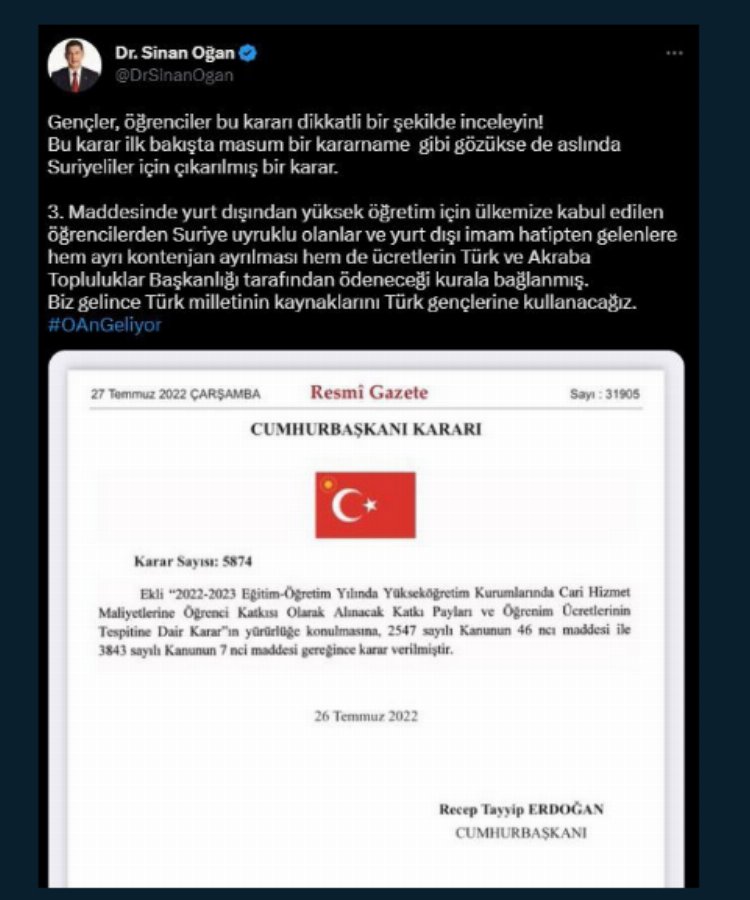 DMM: İmam hatipli Suriyeli öğrencilerin ücretleriyle ilgili iddia manipülasyondur