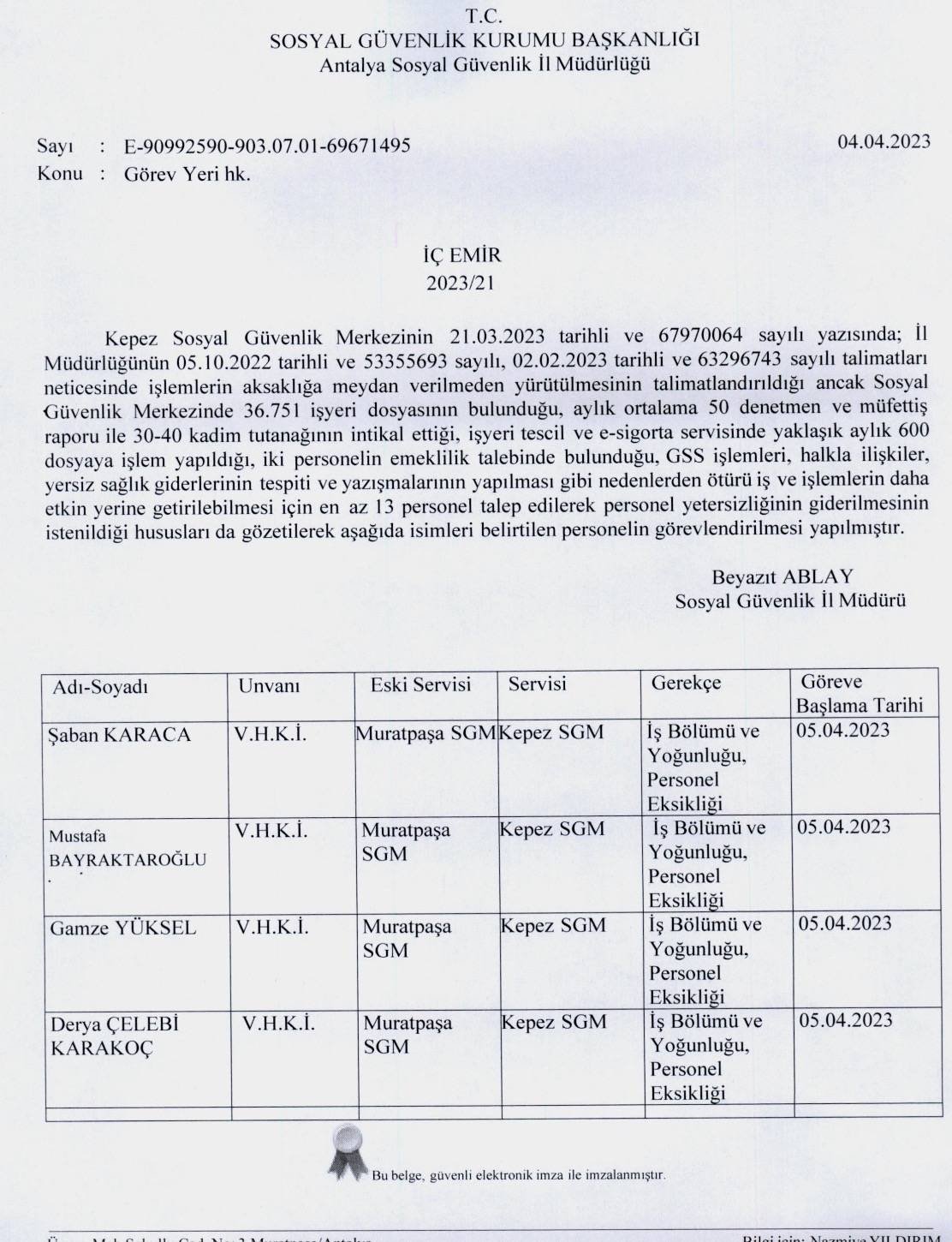 Eylemlere Katılan SGK Çalışanlarına ‘Görevlendirme’ Zinciri