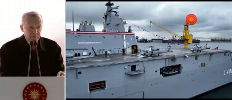 Mavi Vatan için tarihi gün... TCG Anadolu ordumuza teslim edildi