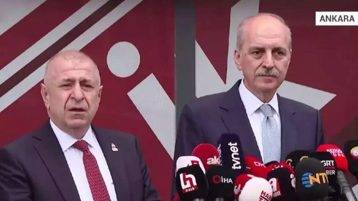 Numan Kurtulmuş ve Ümit Özdağ'ın görüşmesi sona erdi