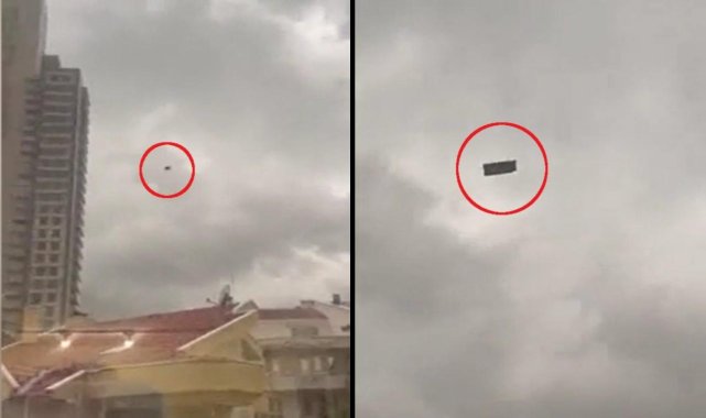 Ankara'da 'koltuk' uçuran fırtına