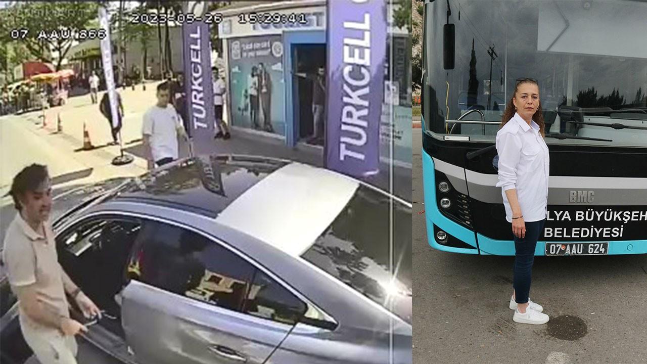 Kadın otobüs şoförüne bıçak çekti