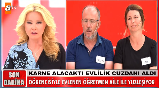 Kendisinden 32 yaş büyük öğretmeniyle evlenen kızın canlı yayındaki sözleri pes dedirtti!