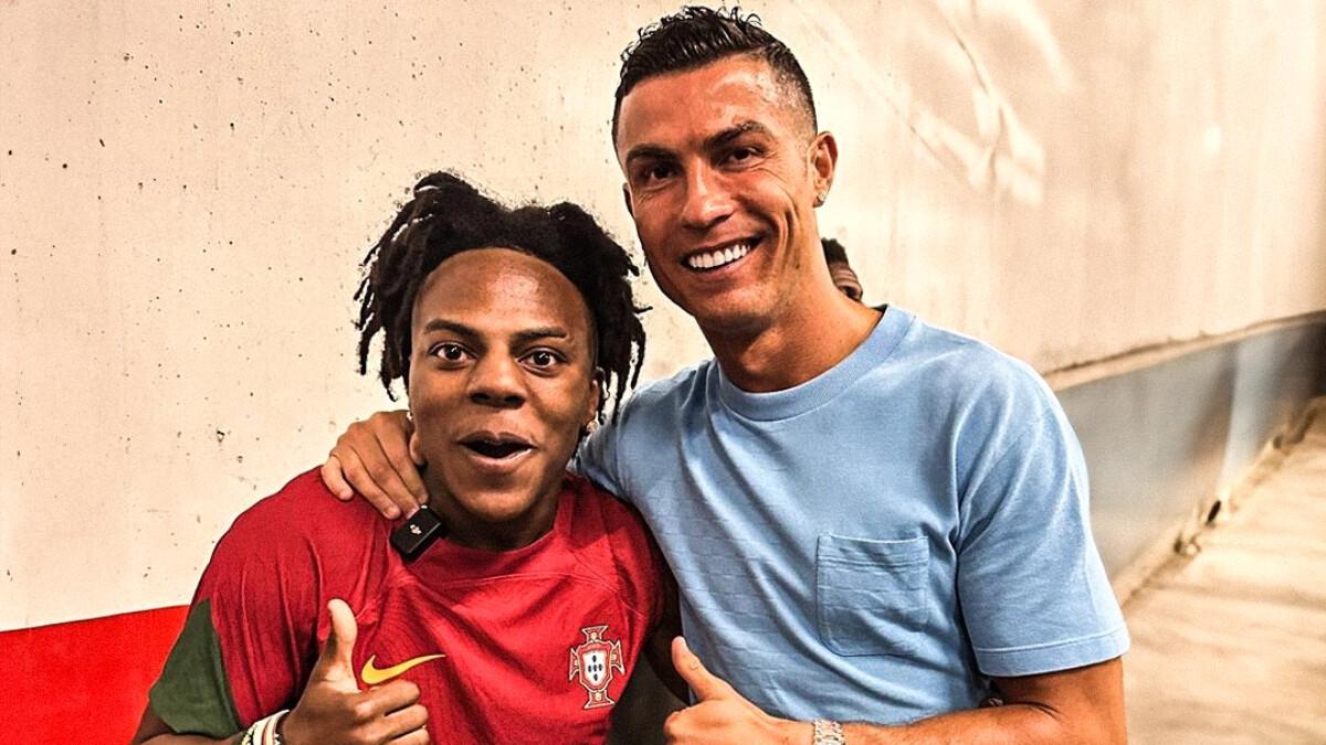 Ronaldo ile buluşan IShowSpeed kolundaki Messi dövmesini sakladı