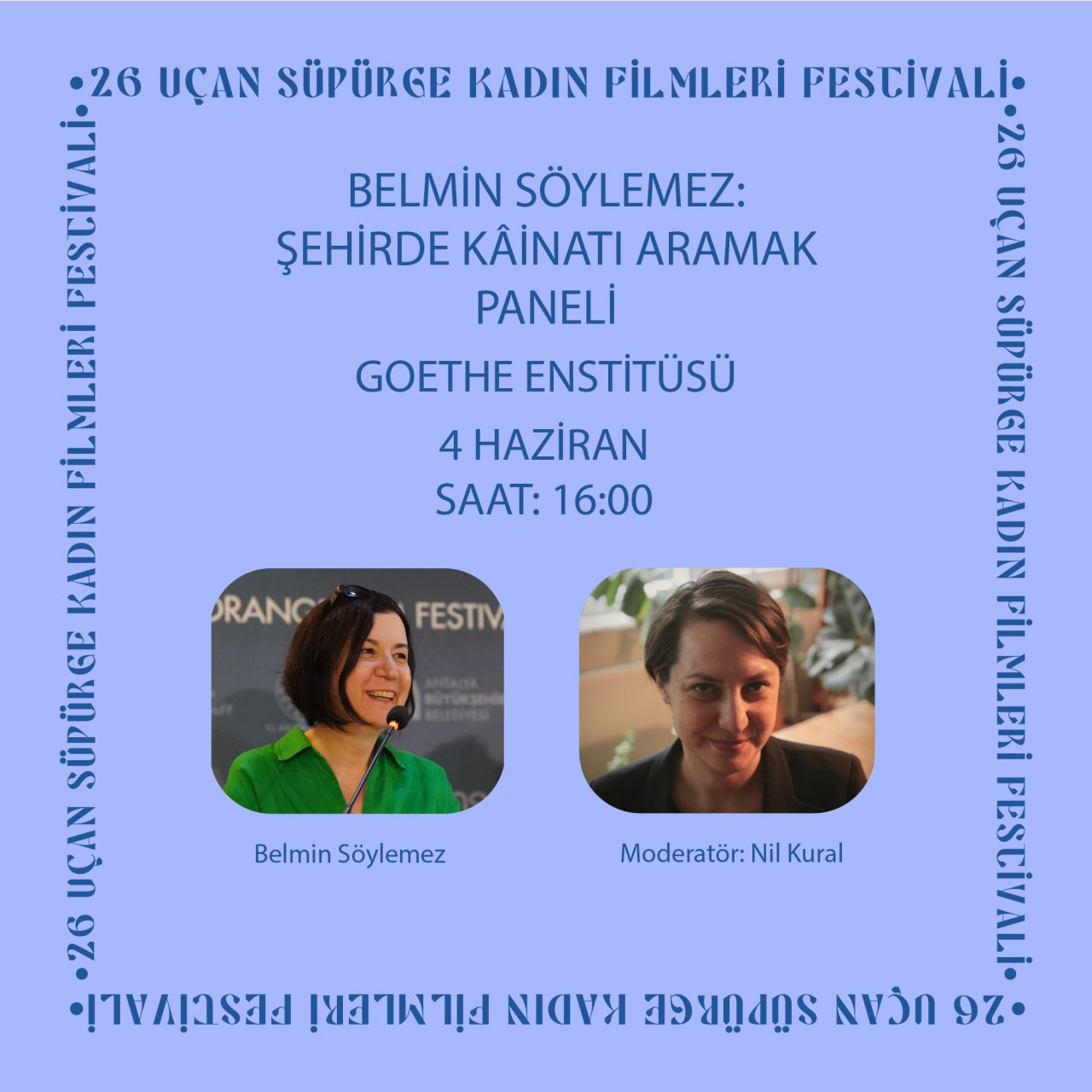Uçan Süpürge’de bugün: Belmin Söylemez retrospektifi ve Ustalık Sınıfı konuşması yapılacak