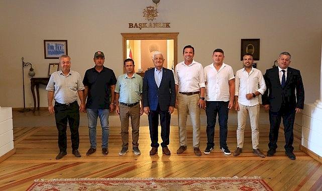Datça Muhtarlarından Başkan Gürün'e teşekkür ziyareti