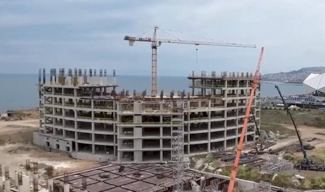 Fahrettin Koca paylaştı: Trabzon Şehir Hastanesi'nin yapımı hızla devam ediyor