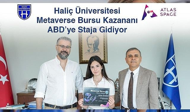 Haliç üniversitesi metaverse bursu kazanan öğrenci ABD'ye staja gidiyor