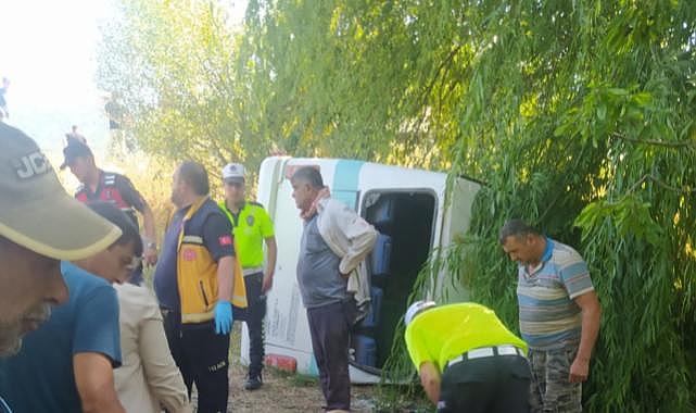 Tarım işçilerini taşıyan minibüsün kazasında sürücünün ehliyetinin olmadığı belirlendi!