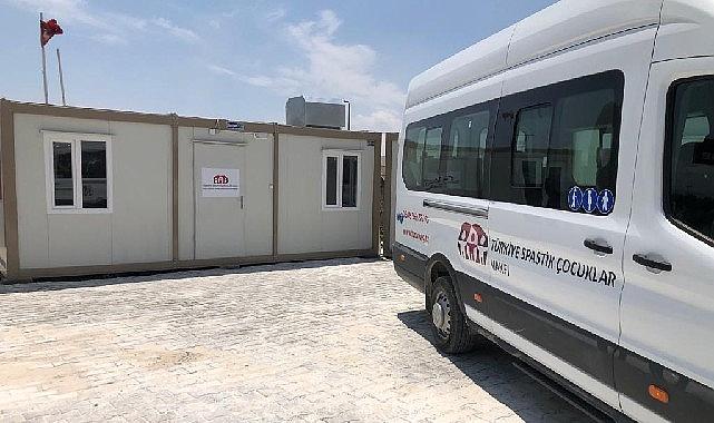 Türkiye Spastik Çocuklar Vakfı'nın deprem bölgesindeki üçüncü hizmet birimi hizmete başladı