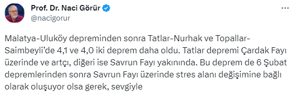 Yer bilimci Naci Görür'den uyarı!