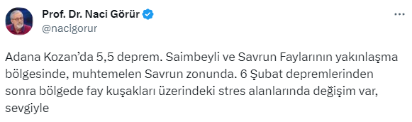 Yer bilimci Naci Görür'den uyarı!
